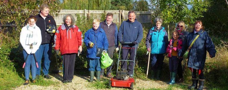 Volunteers at Peacock's Meadow